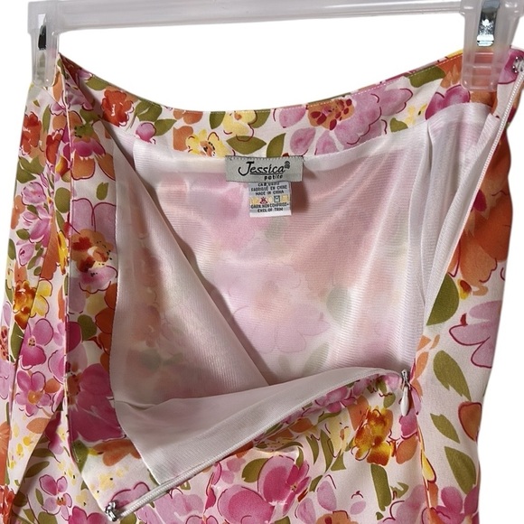 Jessica colorful floral pleated skirt,feminine,boho,barbiecore,retro,like new! - Picture 7 of 15